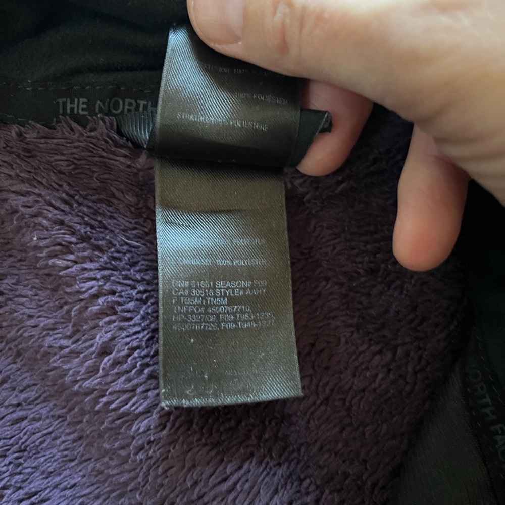 The North Face Dark Purple Sherpa Full Zip Jacket Women’s Small - Picture 5 of 8
